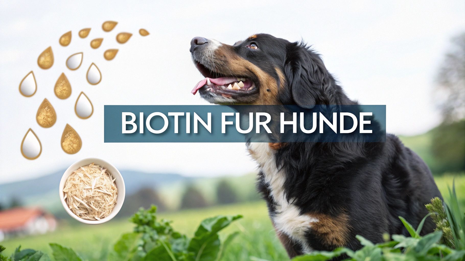 Biotin für Hunde für ein gesundes Fell