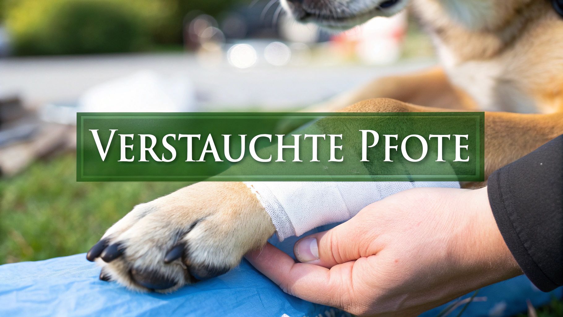 hund verstauchte pfote: Erste Hilfe & Symptome