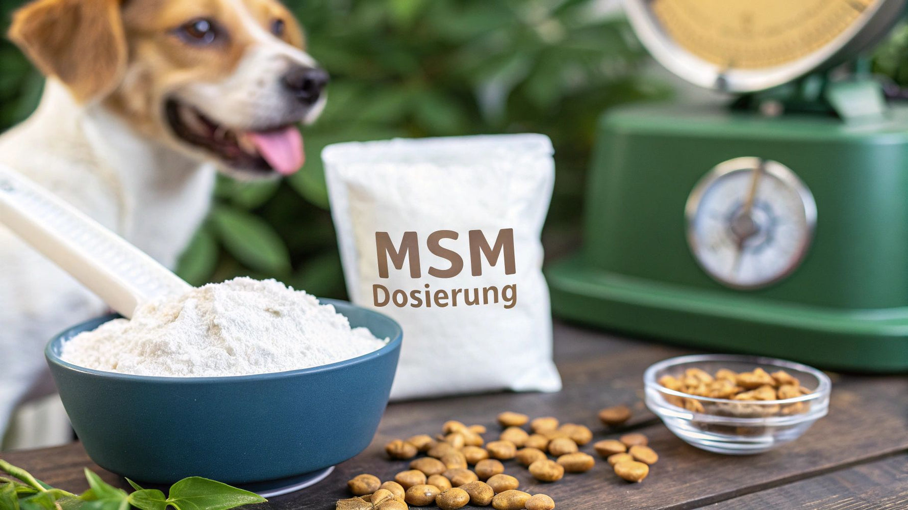 MSM für Hunde Dosierung einfach erklärt