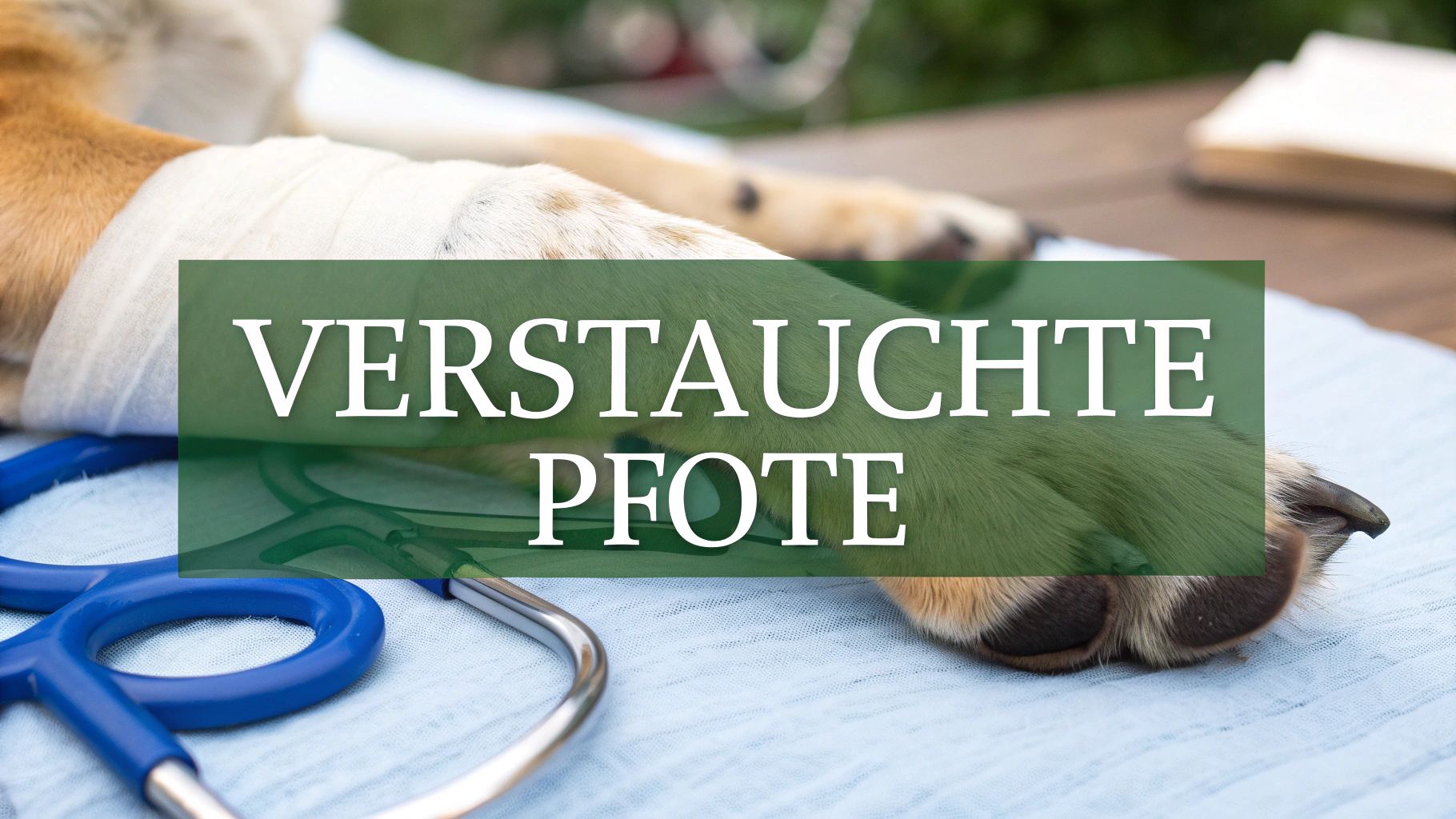 pfote verstaucht hund: Symptome erkennen und schnell helfen